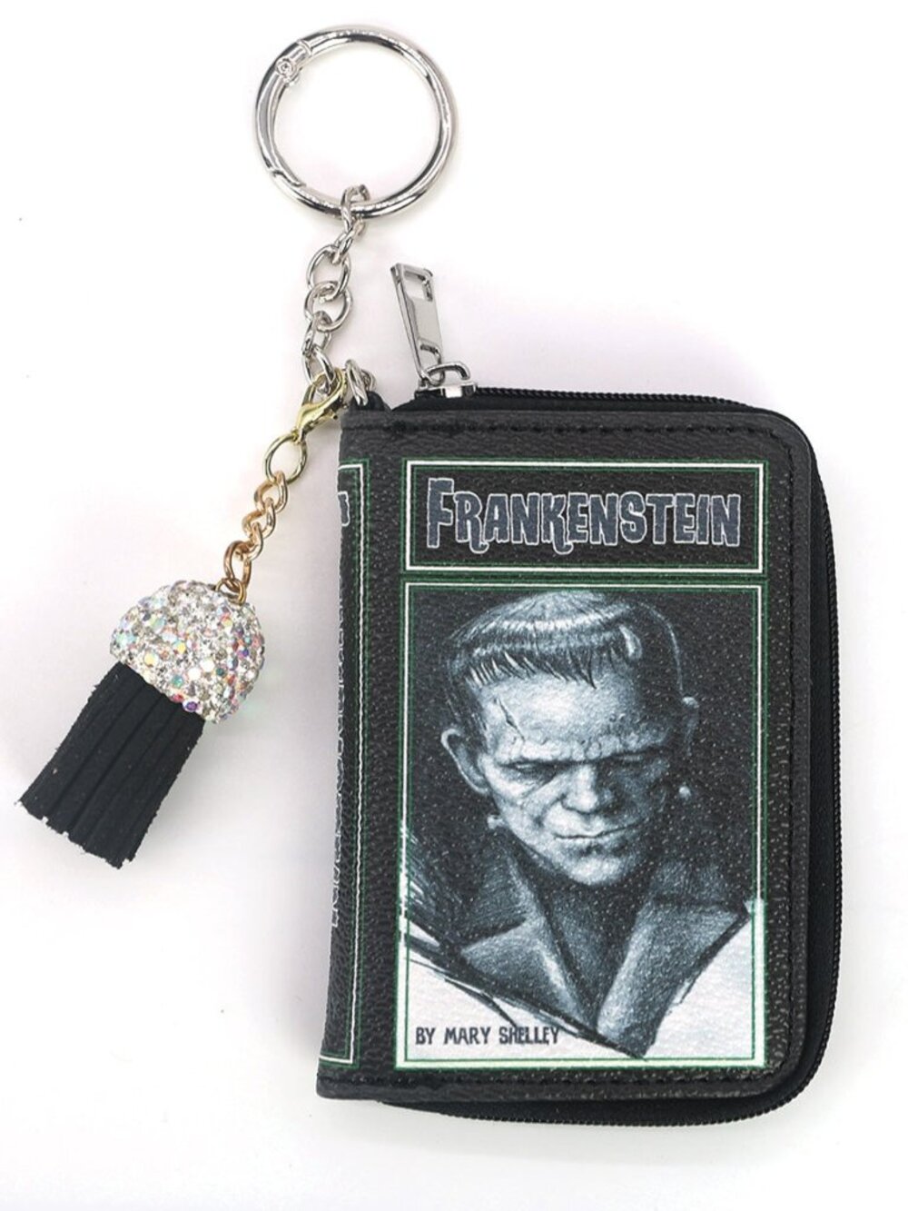 Frankenstein Book Card Wallet Coin Purse Bag Charm - Book Lover Gifts
